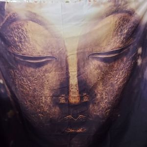 Buddha and Skull Tapestry,  living room dorm. New